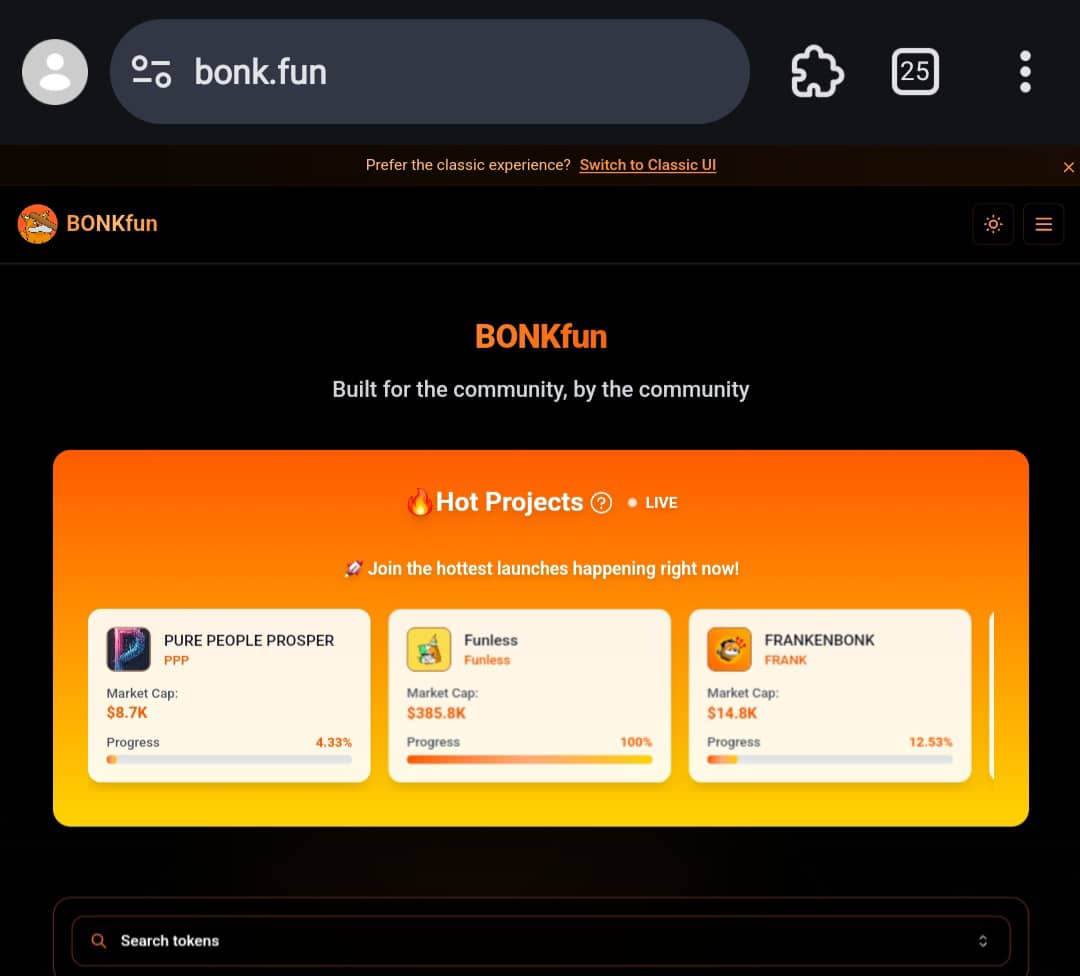 BonkFun Homepage