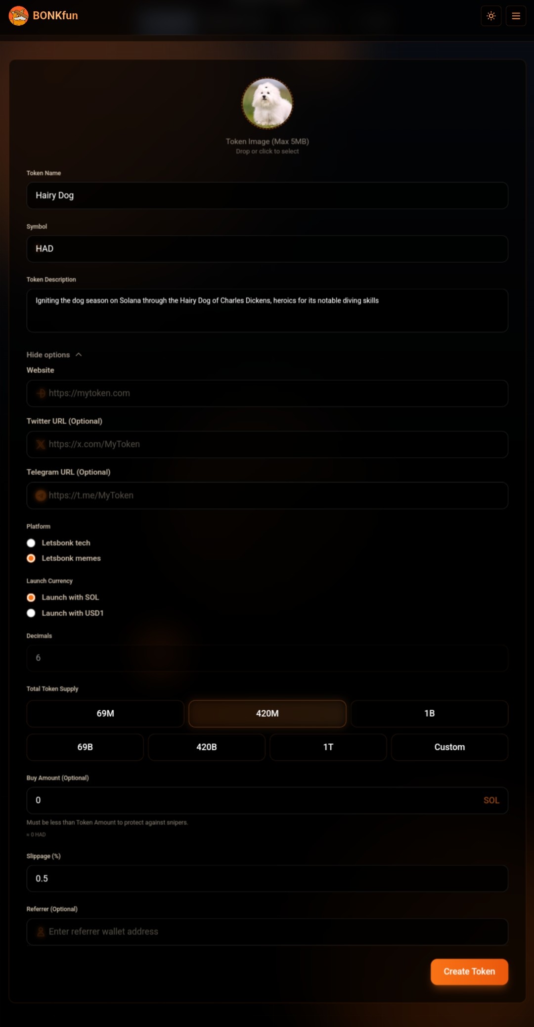 Memecoin Details