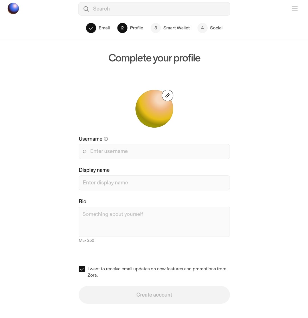 Profile Set-up