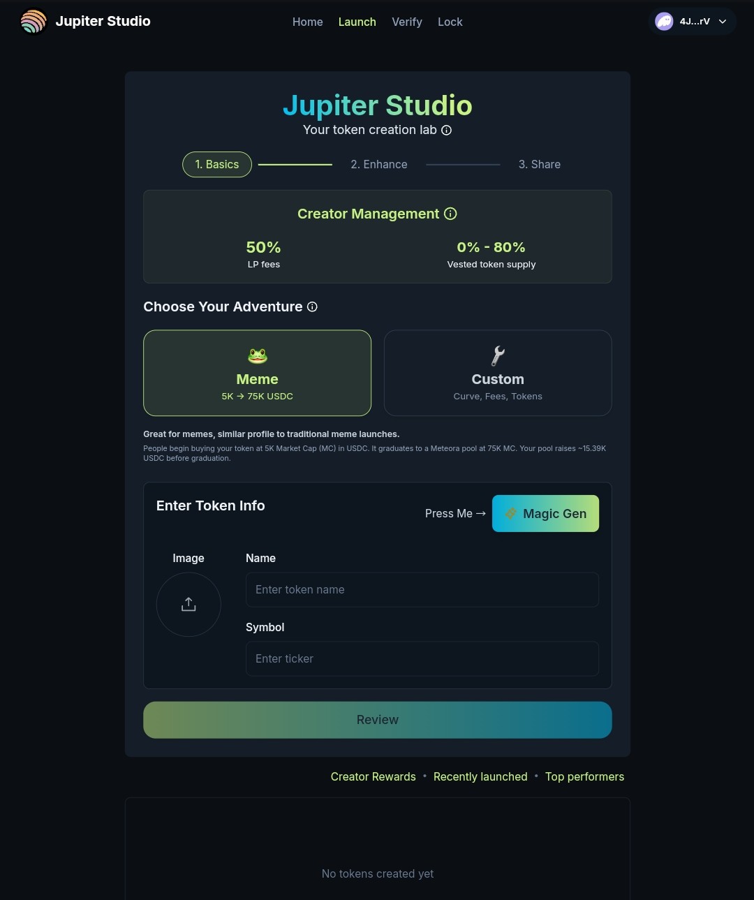 Token Creation on Jup