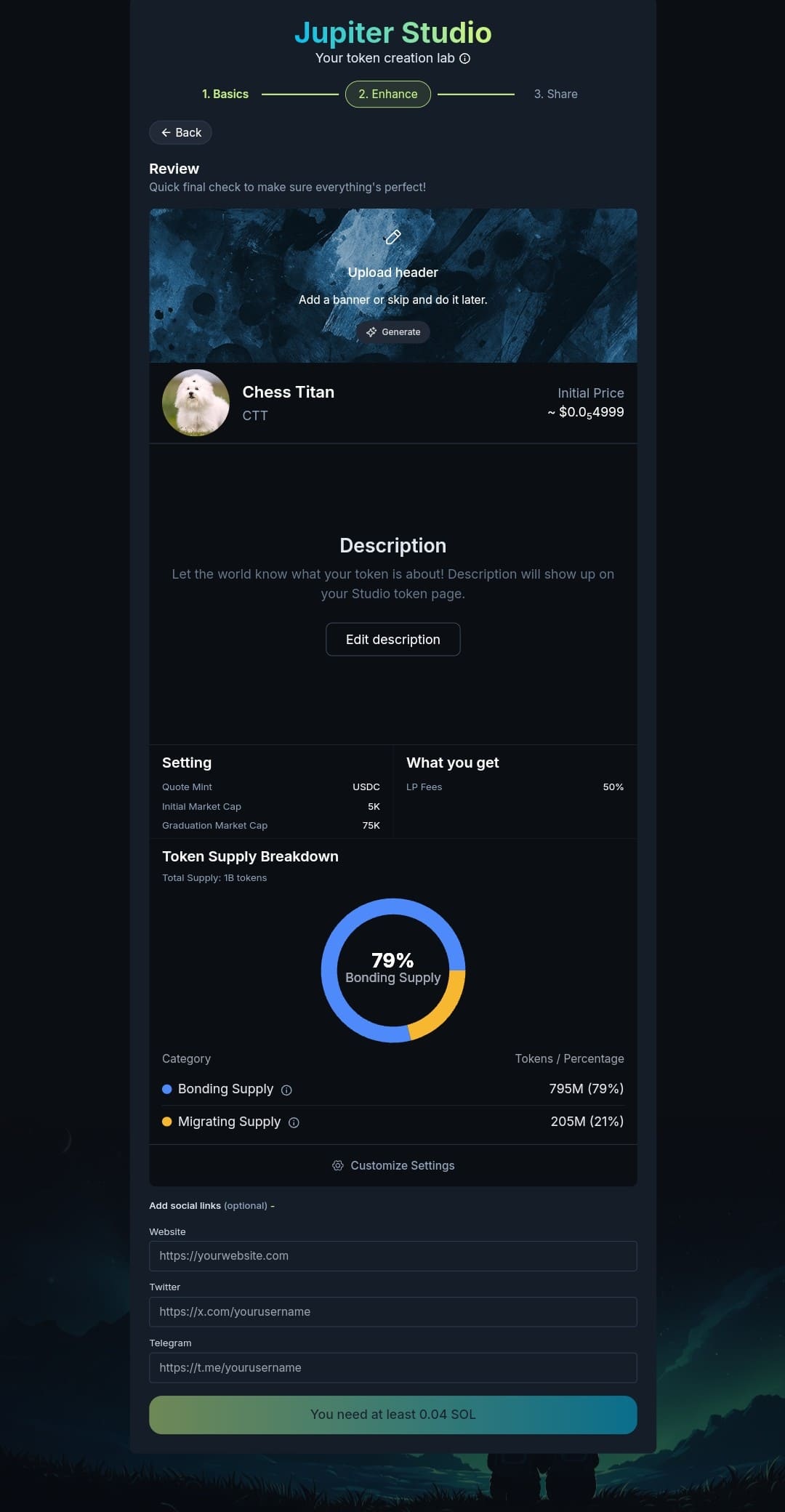 Token Details On Jup