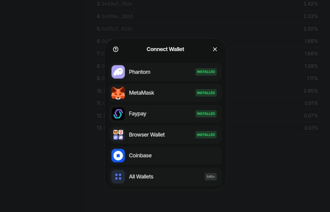 Ape.store Wallet Connection