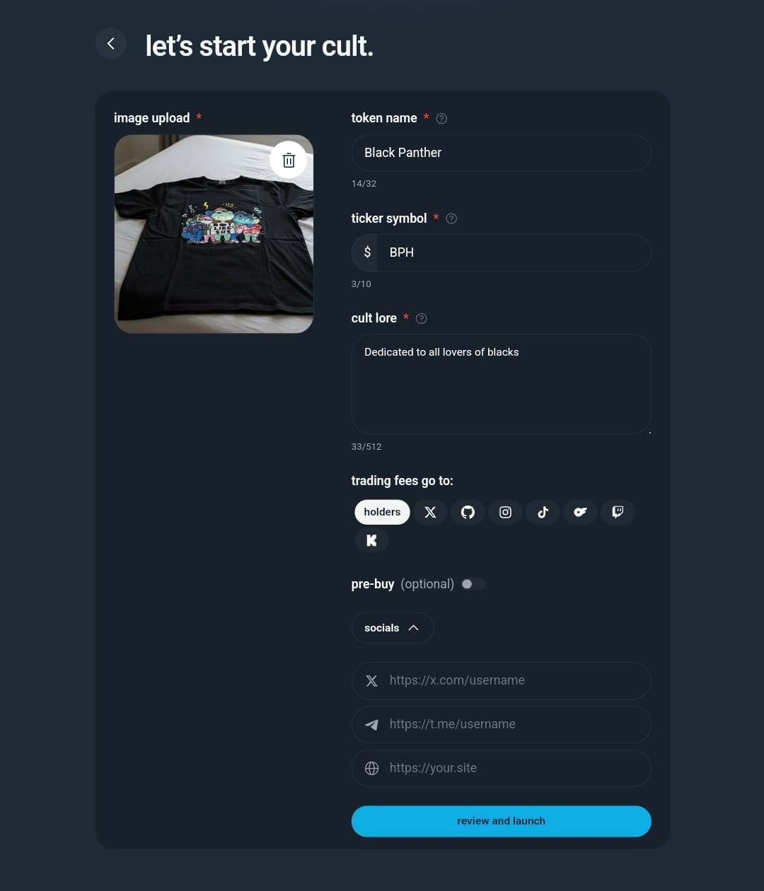 Cult Creation social links