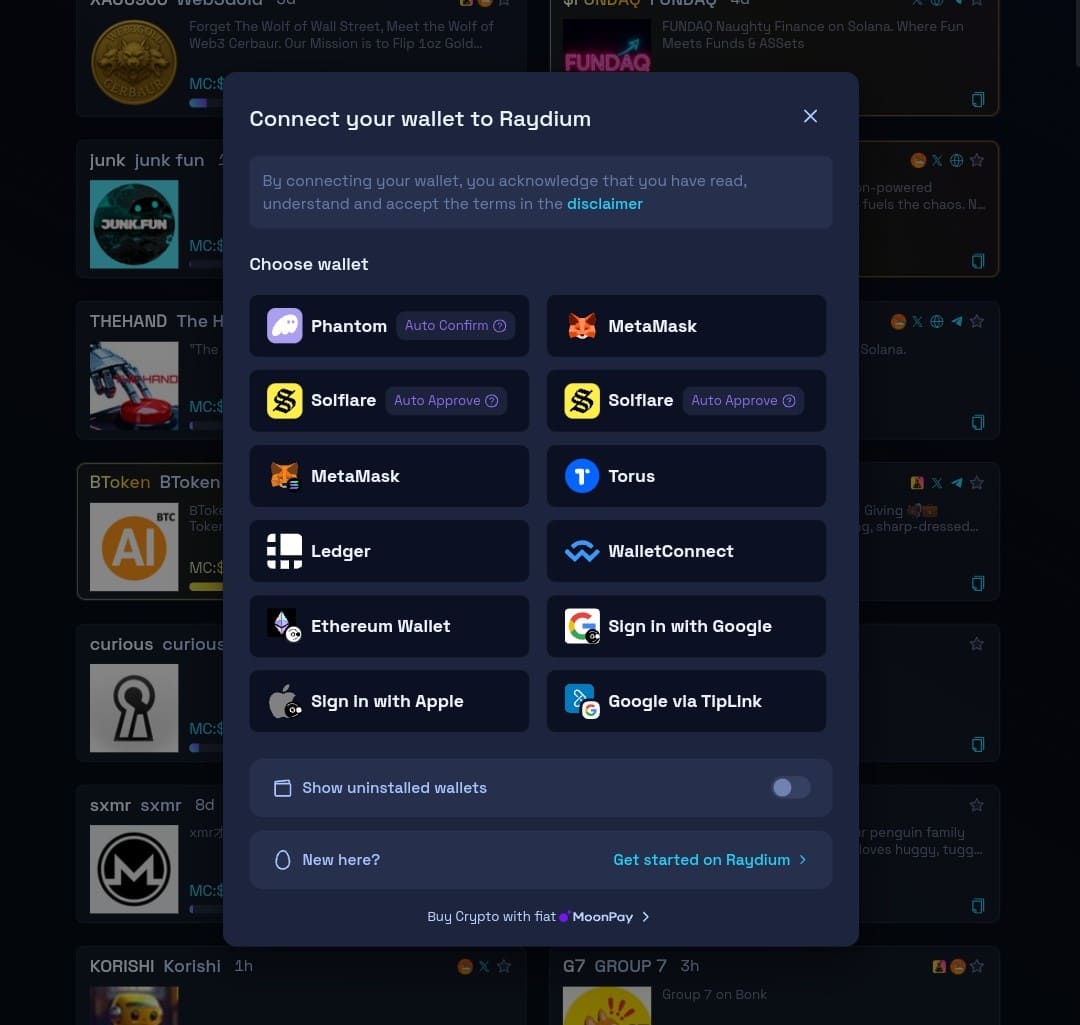 Launchlab Wallet Connection