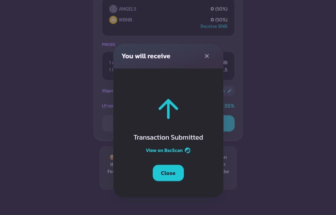 Transaction Submitted