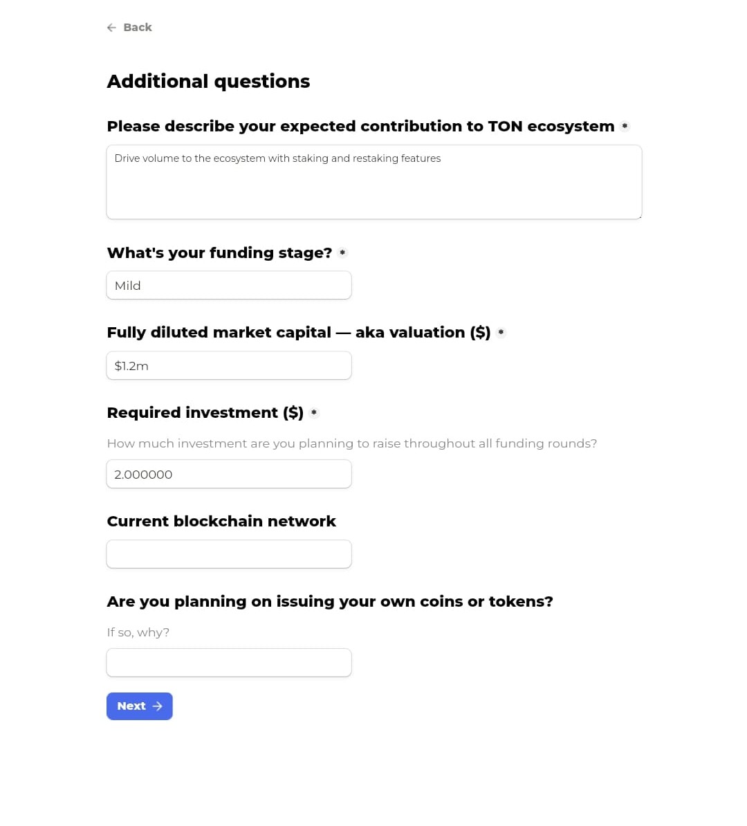 Additional Project Questions
